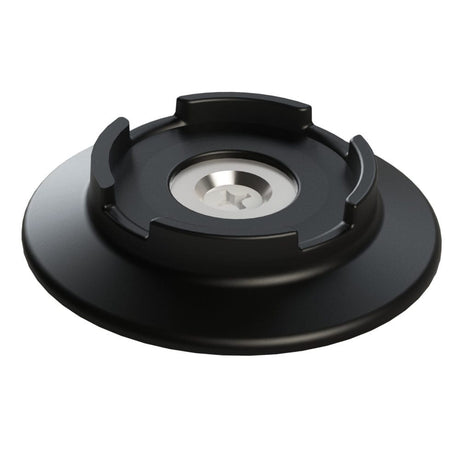 Guardian Angel Nonmetallic Surface Adhesive & Screw Magnetic Mount featuring a black circular design with a metallic center and raised edges on a white background.
