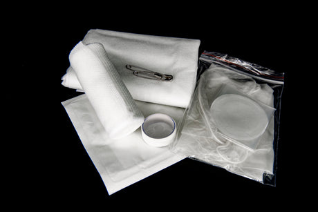 The AED Shop’s First Aid Student Training Kit (case of 50) includes gauze, tape, safety pins, and bandages—ideal for CPR & First Aid class supplies or student training kits.