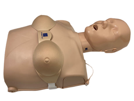 The PRESTAN Female Accessory, 4-Pack by Prestan features human-like torsos and heads, ideal for practicing resuscitation techniques and improving CPR survival rates, with the manikins designed to lay flat on their backs.
