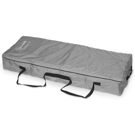 The Rescue Randy Manikin Storage Bag, featuring a gray rectangular design with black handles and a zipper, is perfect for those special order items.