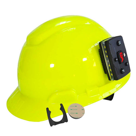 Yellow Hard Hat With Hazard Light