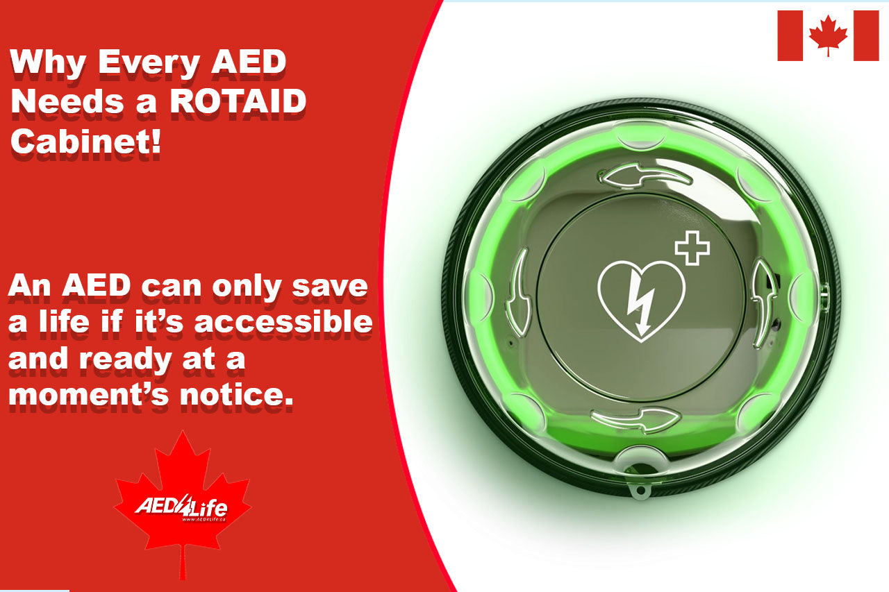 The ROTAID Heated AED Cabinet from The AEDShop