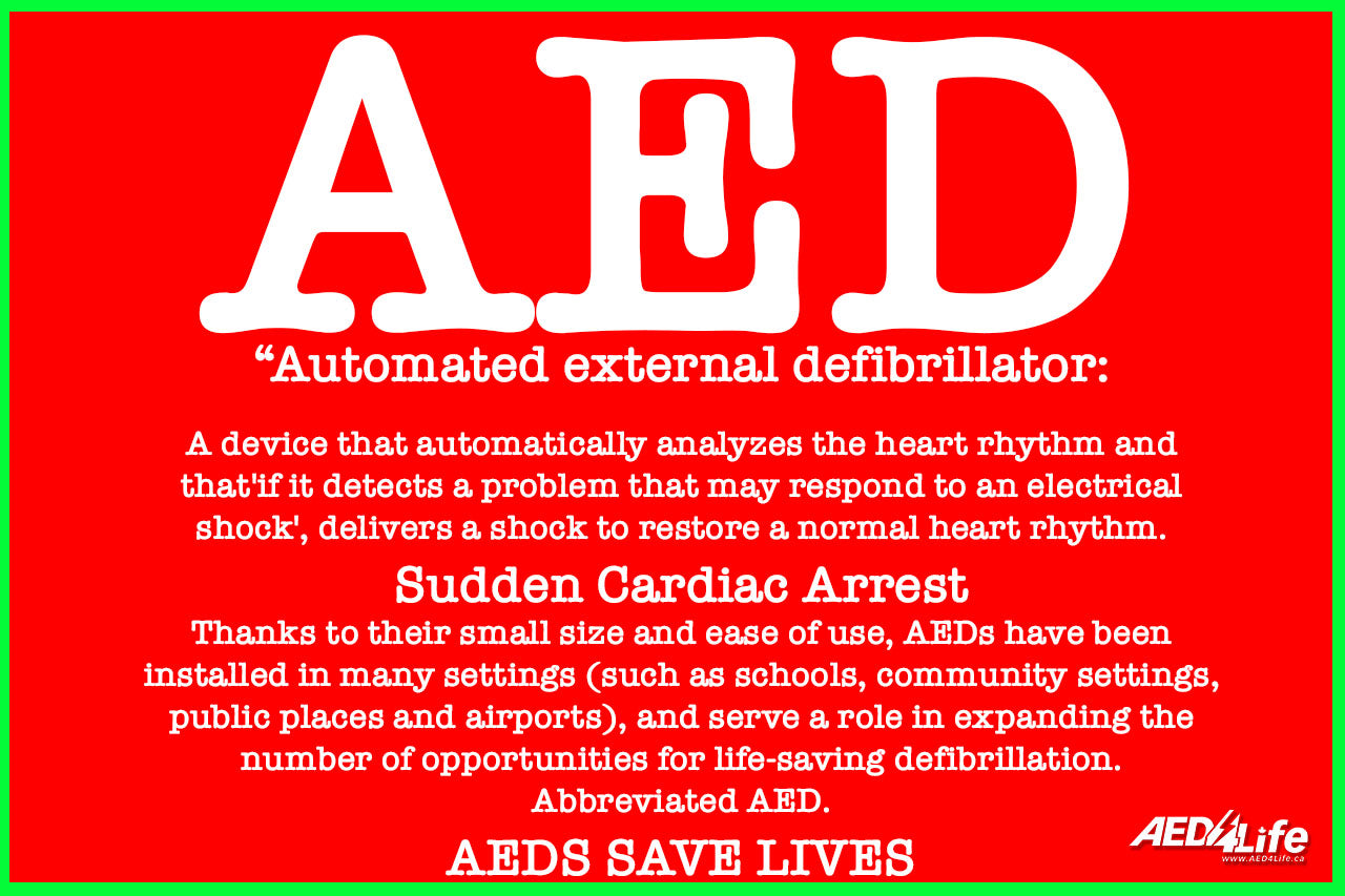 Automated external defibrillator AED