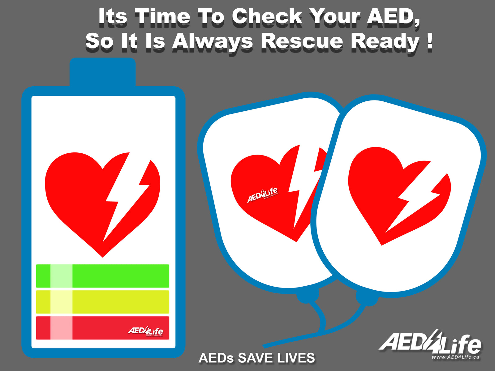 Maintaining your AED pads and batteries.