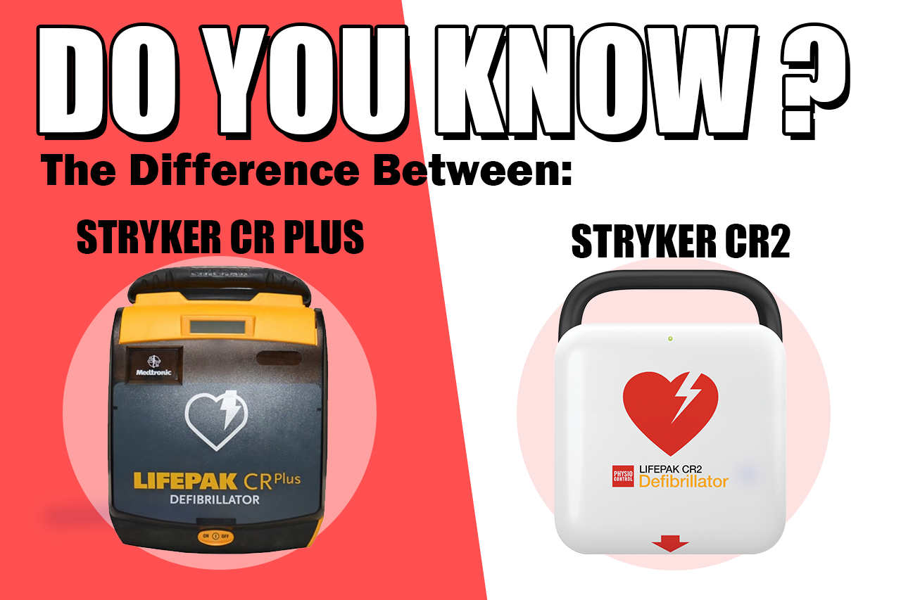 Stryker CR Plus AED and the Stryker CR2 AED