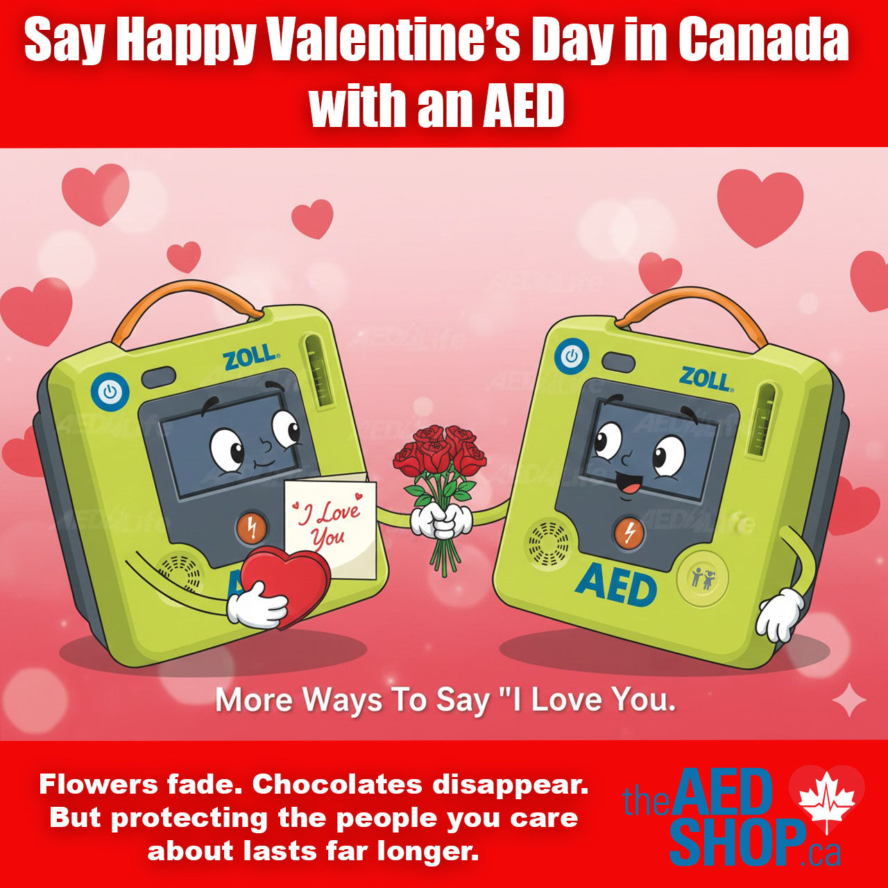 ZOLL AED 3 Units exchanging Flowers