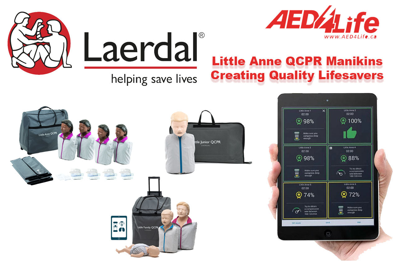 Laerdal CPR training aids and manikins.