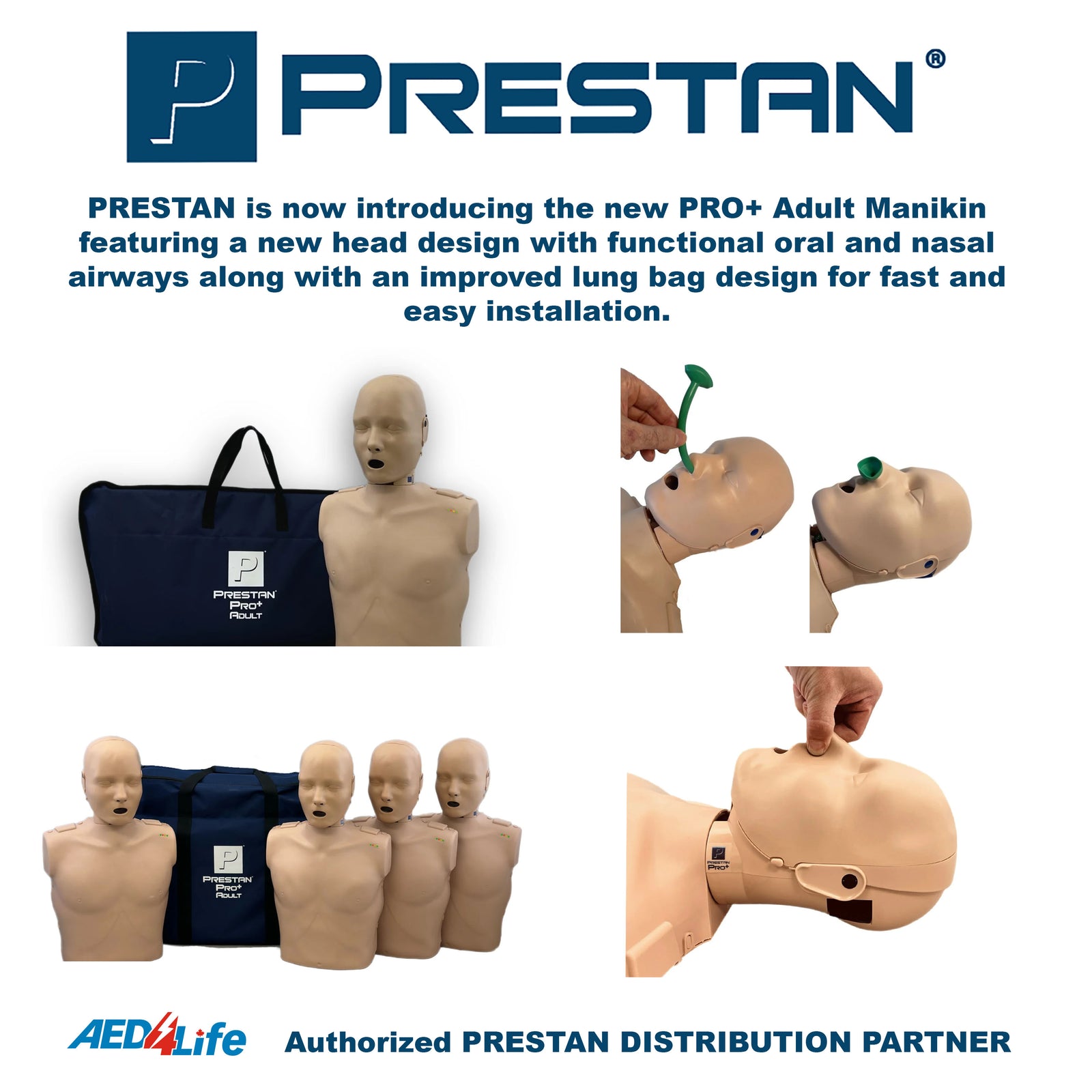 Introducing the PRESTAN PRO+ Adult Manikin: Elevating CPR Training with Innovative Design