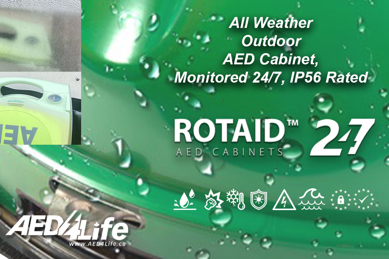 Rotaid 24/7 Monitored AED Cabinet