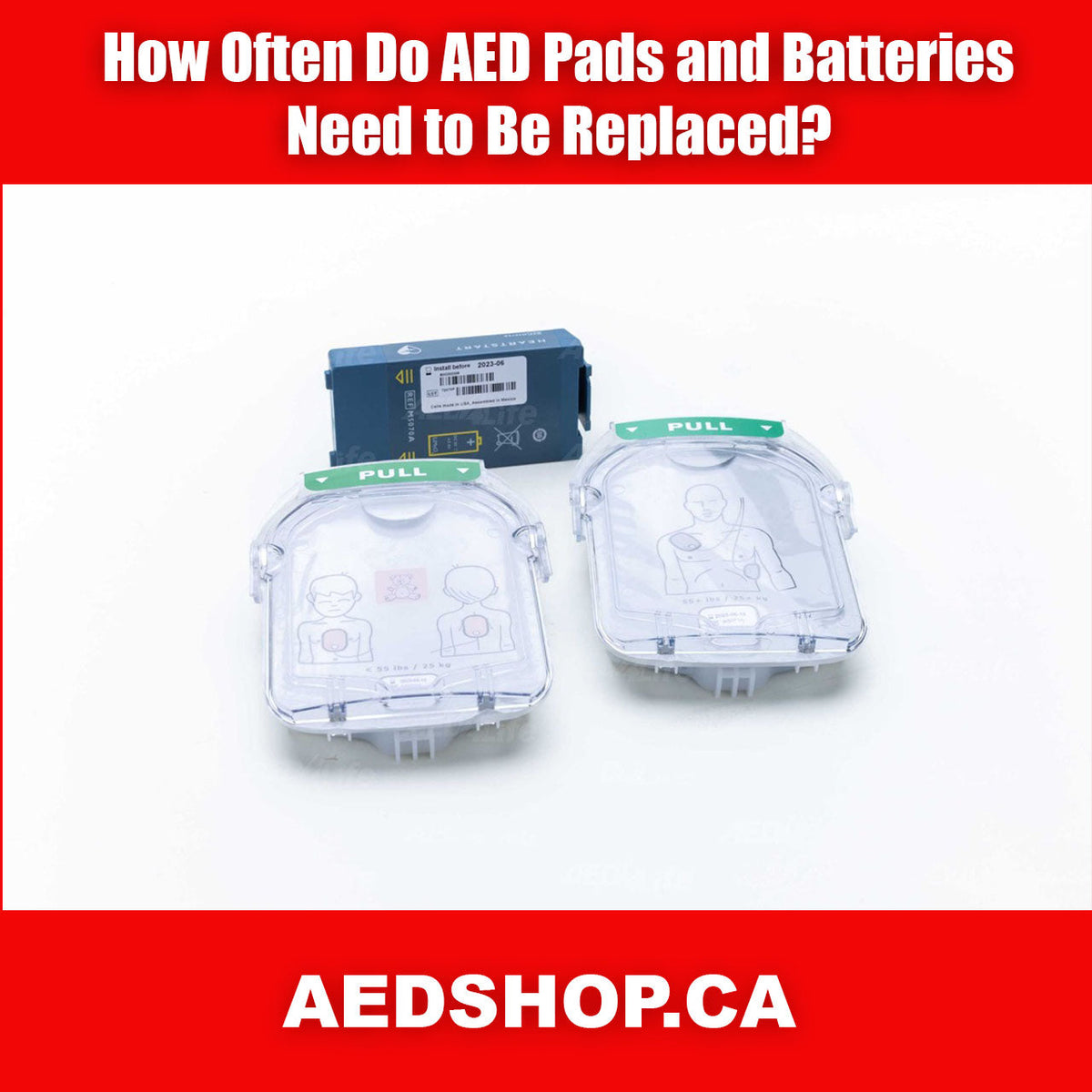 A set Philips pads and batteries