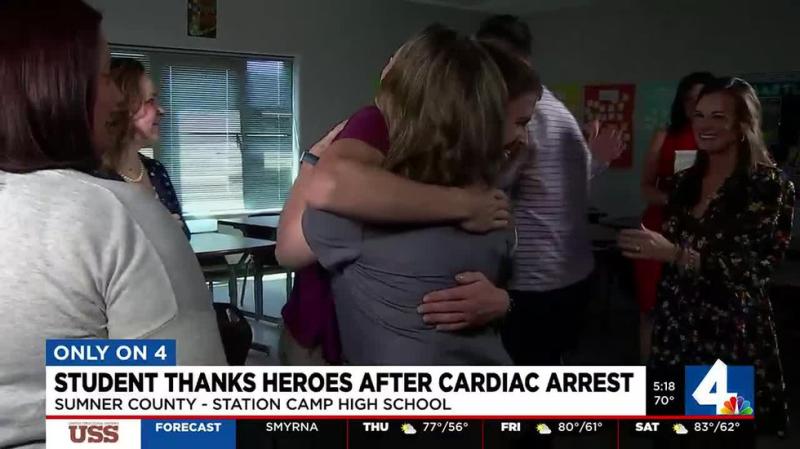 Sumner County student thanks heroes after cardiac arrest