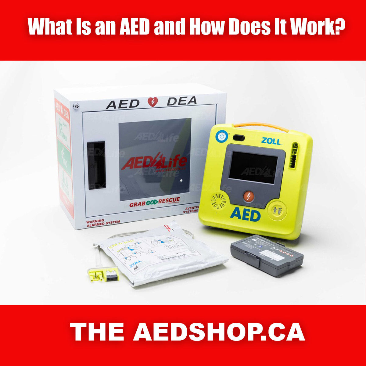 ZOLL AED 3 and Cabinet
