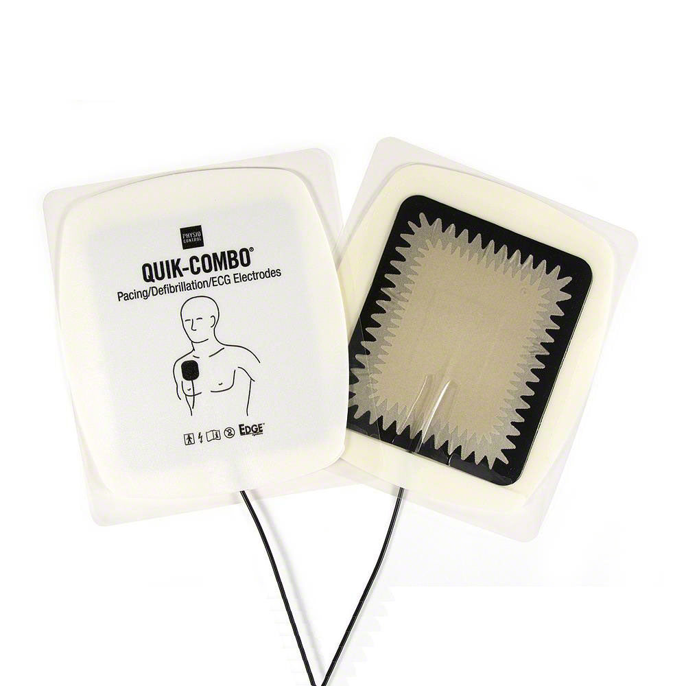 LIFEPAK QUIK-COMBO Electrode Pads with REDI-PAK Pre-Connect System