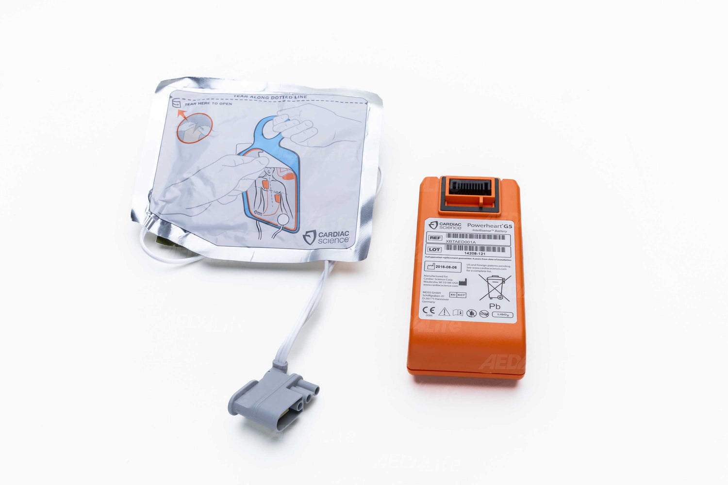 Cardiac Science G5 Battery and Adult Pads