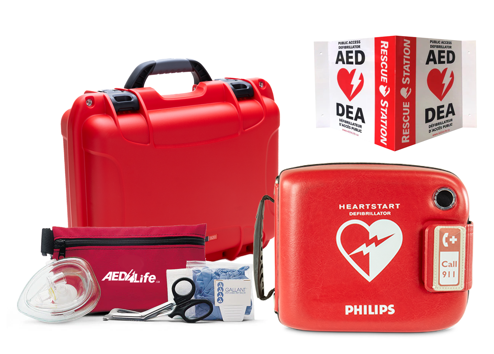 Philips Heartstart FRX Construction and Workplace Safety Bundle