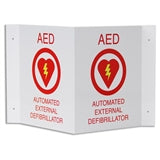 Panneau mural 3D AED