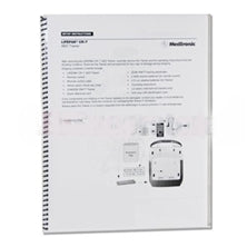 This spiral-bound manual, essential for the LP CR Trainer and published by Physio-Control/STRYKER, features detailed text and diagrams on a white background as its Operating Instructions.