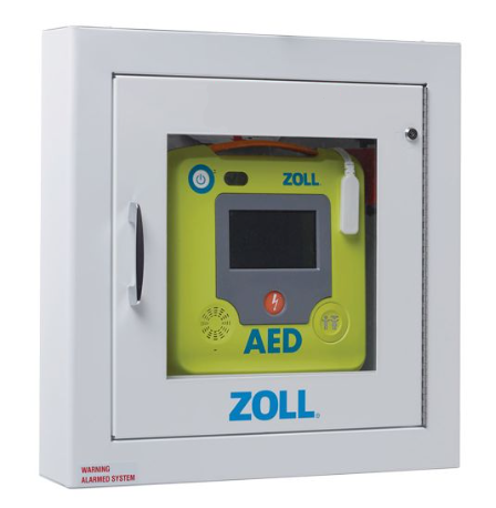 Semi Recessed AED Wall Cabinet