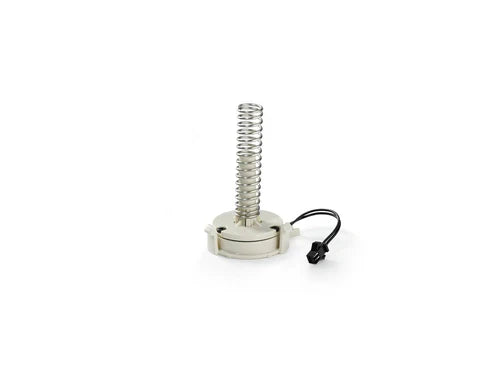 A Clicker for the PRESTAN Professional Adult Manikin by AEDShop, featuring a small spring antenna with a black cable attached at the base reminiscent of a clicker assembly, sits elegantly on a white background.