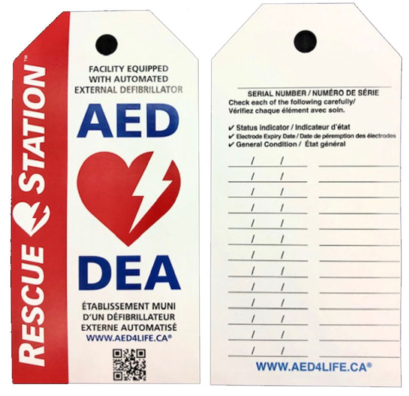 Aed Inspection Sticker AED Inspection Tag set of 5 – AEDShop