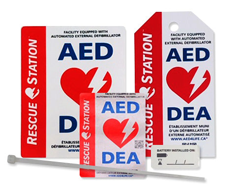 RescueStation AED Sticker Pack