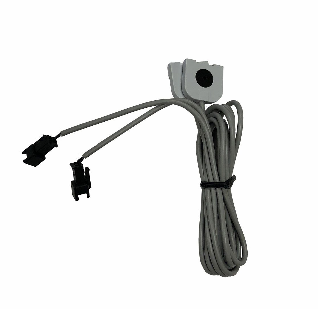 Replacement Cable Assembly for PRESTAN Professional AED Trainer PLUS by Prestan, neatly coiled with clips and connectors against a white background.